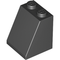 Lego kostka (kostička) 2x2x2 sklon (šikmá) 65°, černá (367826, 4159872, 4234529, 4256421, 4273703)